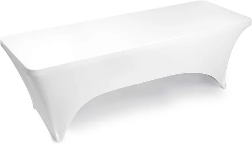 Vista 7 de Lann's Linens mantel ajustado rectangular de licra, varios colores y tamaños disponibles.