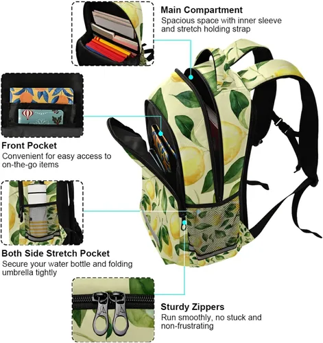 Vista 7 de ALAZA Mochilas de caballos para niñas y niños, mochila de caballos para niños, mochila escolar para libros de 3, 4 y 5 grado, mochila para portátil