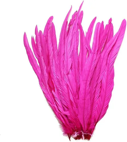 Vista 3 de Nature Rooster Coque Tails Feathers - Decoración de manualidades para disfraz de 12-14 pulgadas, paquete de 25 (color negro)