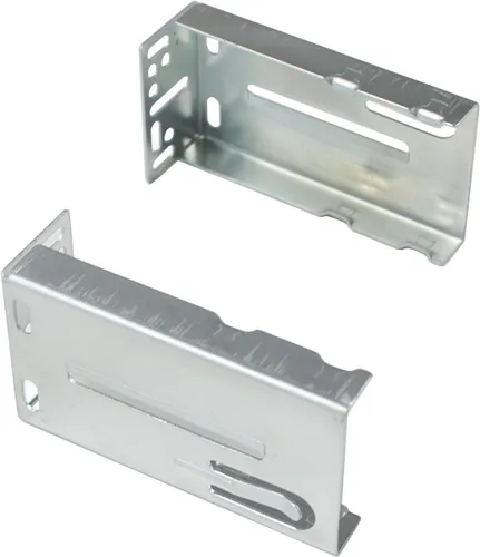 Vista 2 de Gobrico Soportes de montaje trasero para cajones deslizantes de muebles, 1 par