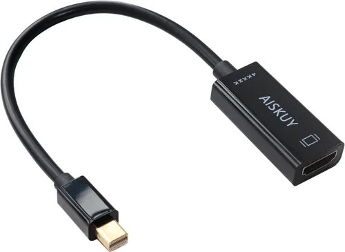 Vista 7 de Adaptador Mini DisplayPort a HDMI, 4k Mini DP (Thunderbolt 2) Convertidor macho a HDMI hembra para MacBook Air/Pro, Surface, ThinkPad, Monitor