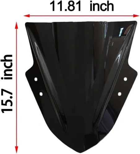 Vista 7 de FLPRO - Deflectores de viento de doble burbuja compatible con Kawasaki Ninja 300 EX300R 2013 2014 2015 2016 2017 2018 EX300R/Ninja 300