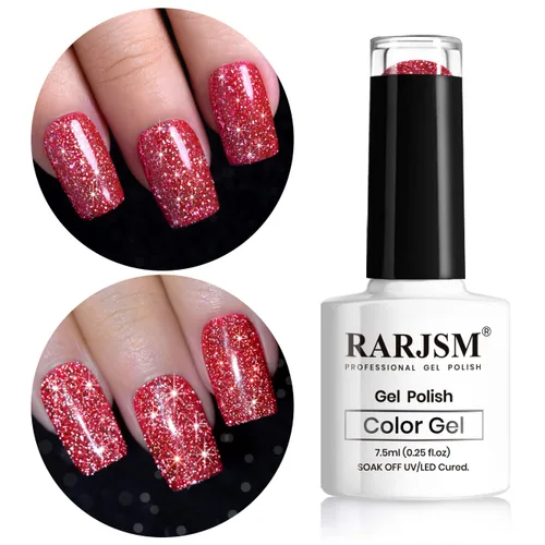 Vista 16 de RARJSM - Esmalte de uñas de gel con purpurina, de color verde oliva, brillante y brillante, para manicura DIY y salón de uñas, requiere secado