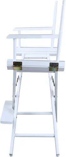 Vista 8 de Casual Home silla de director de 18 pulgadas, únicamente armazón, Madera, Blanco