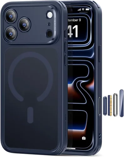 Vista 41 de ESR Funda para iPhone 14 Plus, compatible con MagSafe, protección de grado militar a prueba de golpes, resistente al amarillamiento, funda magnética