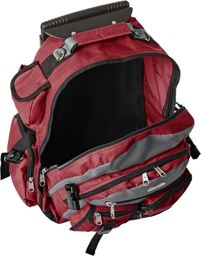 Vista 8 de Everest DeluxeMochila con ruedas., Burgundy), 5045WH-BURGGRYBK