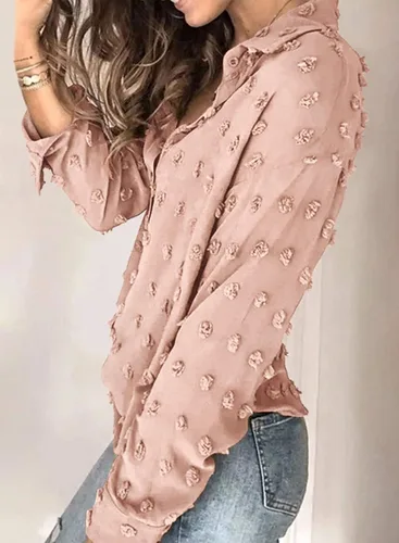 Vista 3 de Astylish Blusa casual con botones para mujer