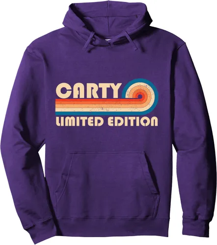 Vista 10 de CARTY - Sudadera con capucha retro de los años 80 y 90 para cumpleaños, Negro