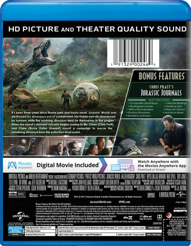 Vista 2 de BestForYou Jurassic WorldFallen Kingdom DVD 2018 New