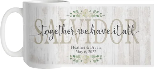 Vista 7 de Let's Make Memories Taza de corazón con foto personalizada - Para él - Para ella