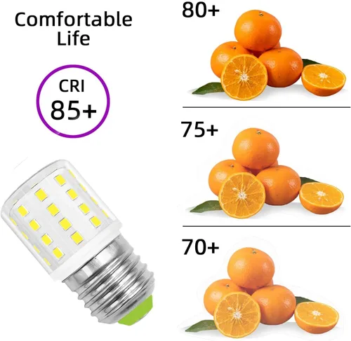 Vista 7 de Bombilla LED AC 100-265 V 3.5 W de repuesto para refrigerador KEI D34l luz blanca diurna 6000K E26 40W equivalente a halógeno 500Lm T10 bombillas