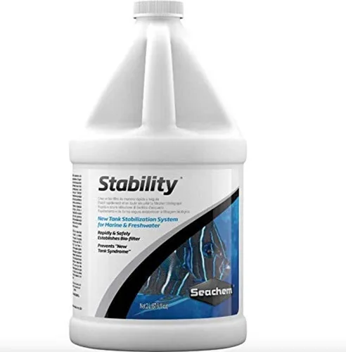 Vista 2 de Seachem Estabilizador para acuario de estabilidad (2 litros) + capa protectora StressGuard Slime (16.9 fl oz)