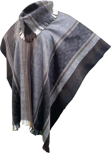 Vista 2 de Poncho de alpaca súper cómodo