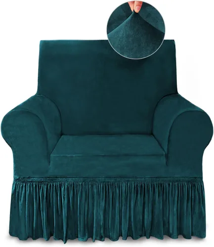 Vista 36 de NICEEC Funda para sofá biplaza, súper suave, 1 pieza, color rojo vino, elástica, universal, de elastano, para sala de estar, fácil ajuste, lavable