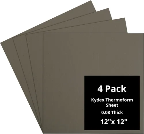 Vista 159 de Kydex Sheets - Solid Color DIY Kit for Crafting Holsters, Sheaths, and Mag Pouches - (8x8, 8x12, 12x12), Premium Thermoform Sheets - Thick, Durable