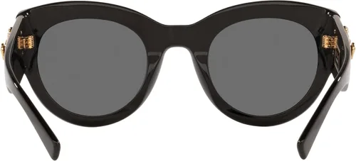 Vista 4 de Versace VE4353B M - 531487 Gafas de Sol NEGRO wGRIS OSCURO 2.008 in, Negro