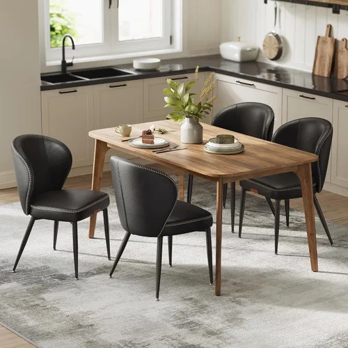 Vista 25 de VASAGLE - Juego de 2 sillas de comedor tapizadas para cocina