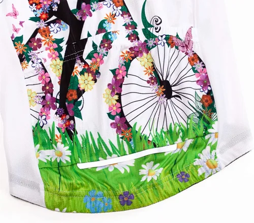 Vista 6 de Hotlion Conjunto de camiseta de ciclismo para mujer de manga corta con bolsillo