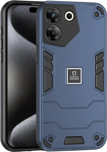 Vista 330 de Funda compatible con Redmi A1, compatible con Redmi A2 2 en 1 [PC dura + TPU], funda de teléfono negra