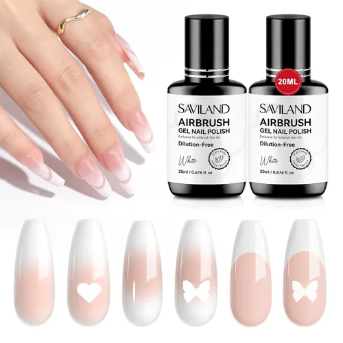 Vista 16 de SAVILAND Aerógrafo para Uñas: Creatividad Ilimitada de Arte de Uñas Kit Pro de Aerógrafo de Doble Modo Recargable Boquilla de 0.3mm Set