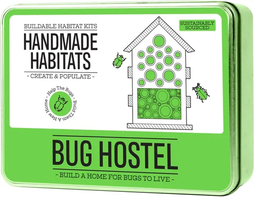 Vista 8 de Gift Republic Handmade Habitats - Kit de hotel de abeja personalizado con 6 lápices de madera para colorear