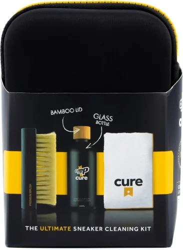 Vista 8 de Crep Protect Kit de limpieza de zapatos - Kit de viaje de limpieza de tenis prémium Cure con solución de 3.5 onzas, cepillo premium y paño