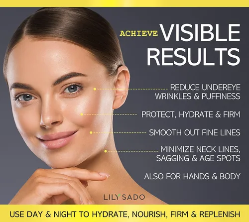 Vista 9 de LILY SADO TEA+C Green Tea Water Rush Gel Hidratante - Loción hidratante ligera antiarrugas con vitamina C - Hidrata y suaviza para una piel