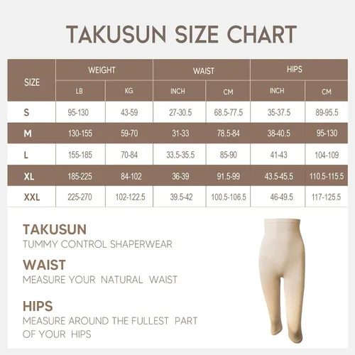 Vista 5 de Takusun Leggings moldeadores para mujer, control de abdomen, cintura alta, sin costuras, moldeador de cuerpo, levantamiento de glúteos, muslos más