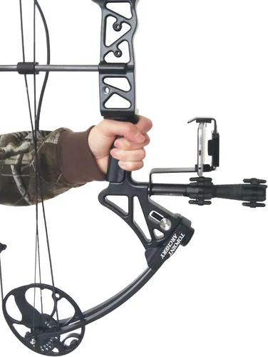 Vista 3 de iPhone, Samsung, GoPro Smartphone Bow Holder - Soporte de teléfono para cámara para momentos de caza con arco
