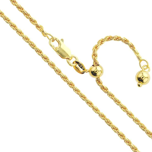 Vista 12 de Cadena de Plata de Ley 925 con Corte de Diamante de Cuerda 1.1mm 1.5mm 1.7mm 2mm 2.5mm Sólido, Nueva Collar de Italia