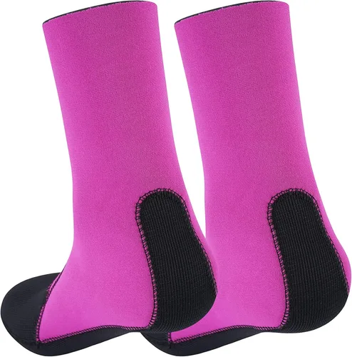 Vista 3 de ZCCO Calcetines de neopreno para hombre y mujer, 0.118 in, botines de neopreno para zapatos de piel de arena, surf, buceo, esnórquel, playa