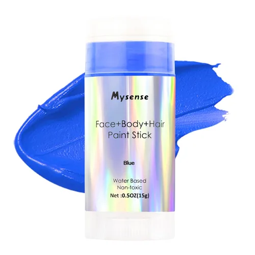 Vista 16 de Mysense Pintura en barra verde Amazon para el cabello de cara y cuerpo, maquillaje de Halloween, Elphaba Witch Gamora, color de cabello temporal