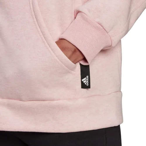Vista 4 de adidas Studio Lounge - Sudadera con capucha y cremallera completa para mujer, Gris claro