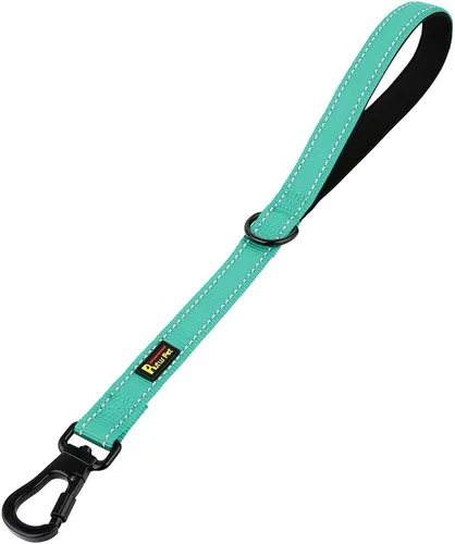 Vista 29 de PLUTUS PET Correa corta para perro, mango acolchado de nailon reflectante, correa de tráfico fuerte con clip de mosquetón, perfecta para perros Beige