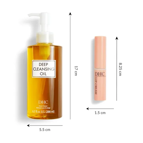 Vista 8 de DHC Aceite limpiador profundo y crema de labios, aceite limpiador facial, removedor de maquillaje, hidratante, calmante, fijo, sin fragancia ni