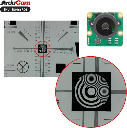 Vista 7 de Arducam Cámara Raspberry Pi HQ de 12.3 MP, módulo de cámara Pi de 477 M con lente gran angular M12 de 158 ° (D) compatible con Pi5/4B/3/3B+/Zero 2W