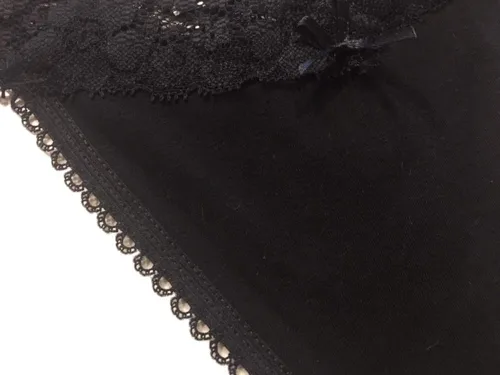 Vista 6 de Nabtos - Bragas de algodón para mujer, color negro