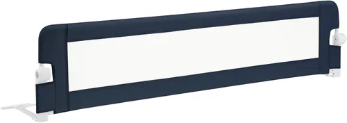 Vista 19 de BABY JOY - Barandillas de cama para niños pequeños, extralargas, protector de cama de seguridad abatible para cuna convertible, barandilla plegable