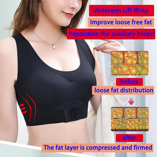 Vista 3 de Secret Lane - Bralette desnudo, soporte de espalda cruzada sin cables, para mujer, cobertura completa y elevación