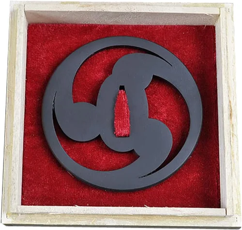 Vista 7 de Handmade Sword - Espada Samurai de aleación de hierro Tsuba, con caja de madera, para espadas Katana Wakizashi iron alloy tsuba hand guard, choose