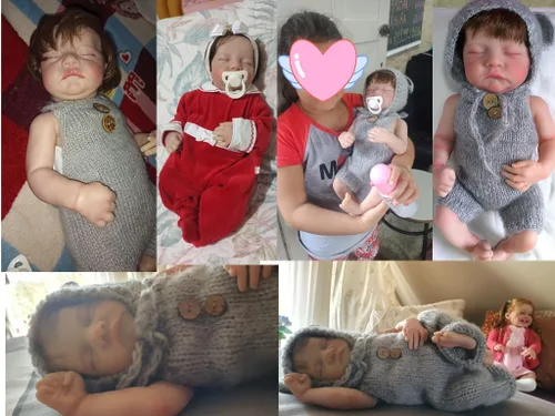 Vista 4 de Angelbaby Linda muñeca Reborn realista de cuerpo completo de silicona para niña de 18 pulgadas de sueño profundo, recién nacido, anatómicamente