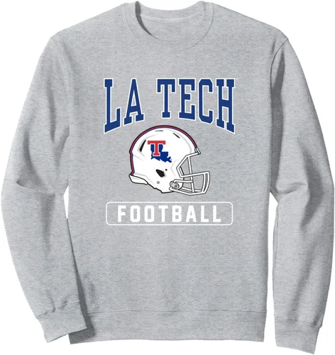 Vista 3 de Louisiana Tech Bulldogs - Sudadera con casco de fútbol americano