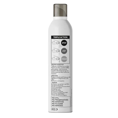 Vista 3 de Mantova Spray de aceite de oliva virgen extra con sabor a trufa negra, espray de cocina saludable para el corazón, perfecto para ensaladas y salsas