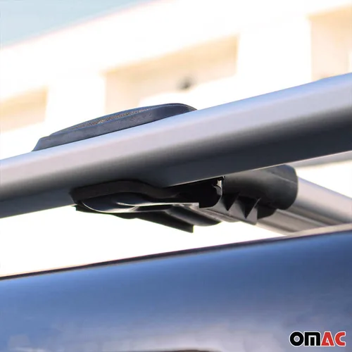 Vista 5 de OMAC Barras transversales de aluminio para Toyota RAV4 2006-2012 – Max 165 lb / 75 kg – 2 barras plateadas