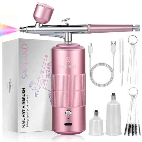 Vista 8 de Kit de Limpieza de Aerógrafo SAVILAND: Kit de Limpieza de Aerógrafo Instantáneo 240ml de 10S, Libre de Acetona con Bajo Olor, Incluye Cepillo