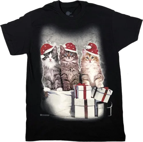 Vista 7 de The Mountain Camiseta de manga corta The Mountain Warrior Wolf para hombre Negro - Catpun