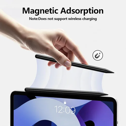 Vista 4 de Stylus Pen Carga Rápida 2X Lápiz Activo Compatible con Apple iPad Pro 11"/12.9"/M4 2018-2025, iPad Air 3/4/5/M2/M3, iPad 6-11, iPad mini 5/6