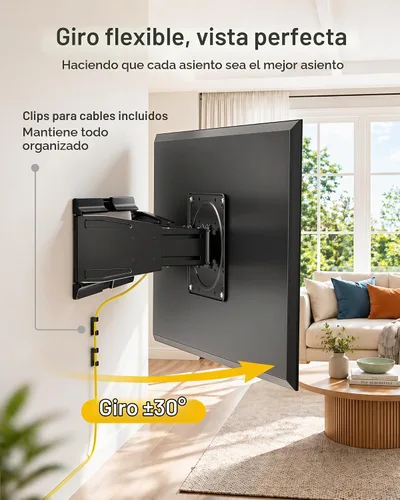 Vista 6 de monTEK 1.1" Ultra Slim Full Motion TV Wall Mount for 23-43 Inch TVs