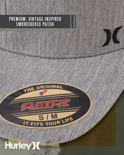 Vista 6 de Hurley Gorras para hombre - Gorra de béisbol Mini Icon Mesh Panel - Sombreros ajustados para hombre