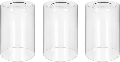 Vista 12 de Paquete de 3 pantallas de vidrio esmerilado blanco, fundas de repuesto para lámparas de luz, globos de ajuste de 1-5/8 pulgadas y pantallas